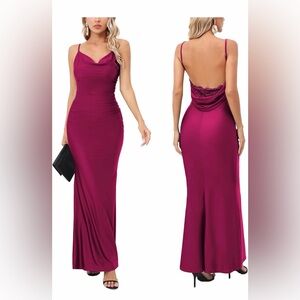 Elegant Pink Maxi Dress